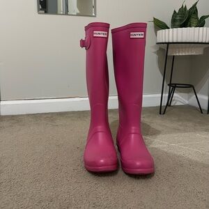 Hot Pink Hunter Boots